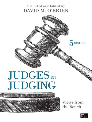 cover image of Judges on Judging